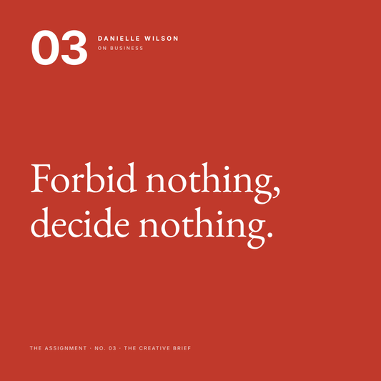 The One-Page Creative Brief